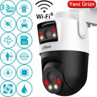 DAHUA IPC-WPT1339DD-SW-3E2-PV 3+3MP 2.8MM IR WIFI DUAL LENS PAN/TILT IP KAMERA ÇİFT KAMERA  PICOO DUAL D1 - 1